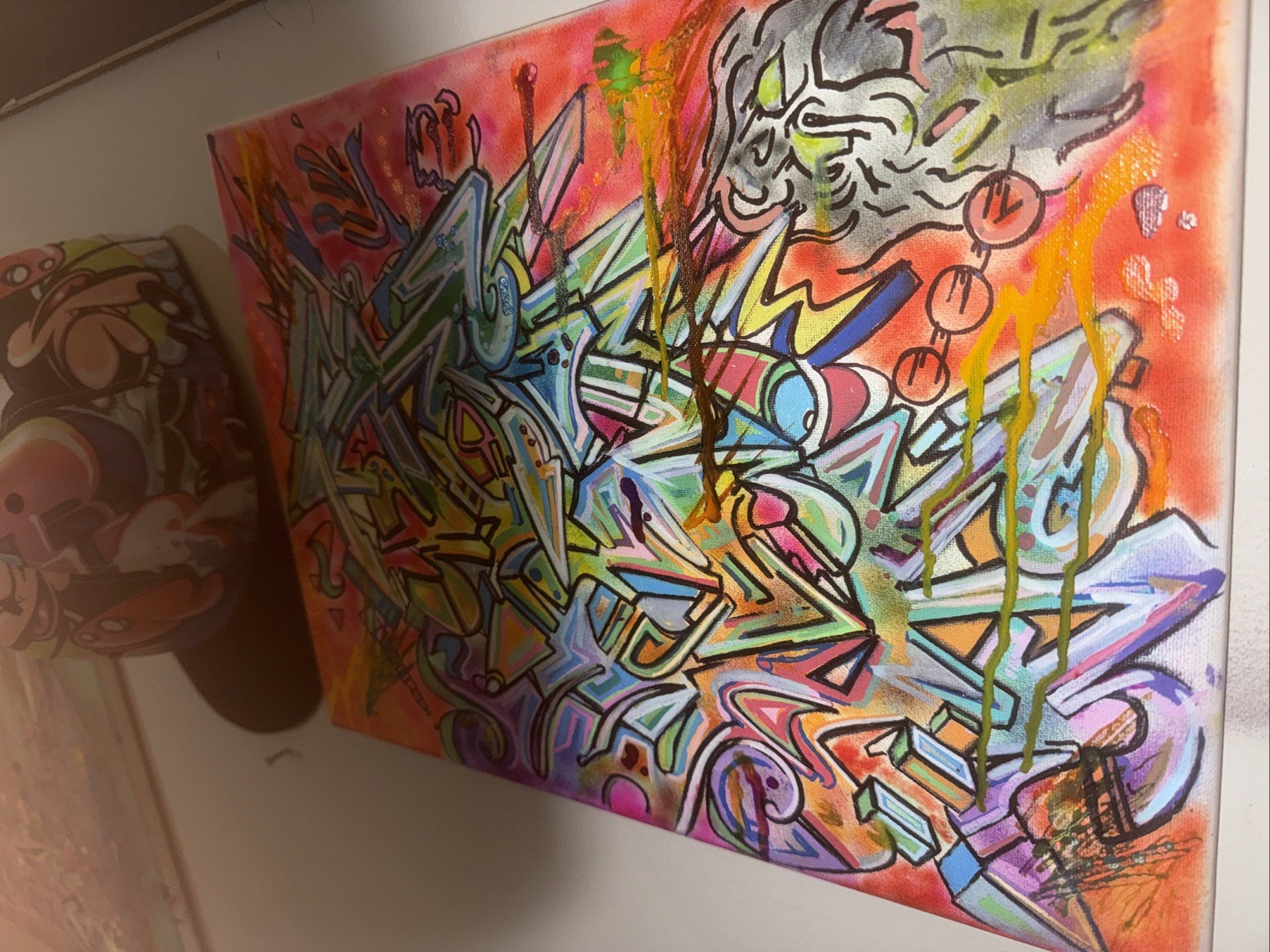 graffiti art original canvas WILDSTYLE BURNER 1/1 TOPIK NYC