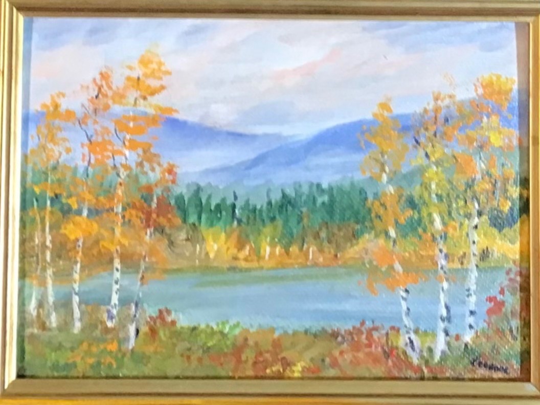 Oil on Canvas Board,Landscape,Signed,Unkown Artist