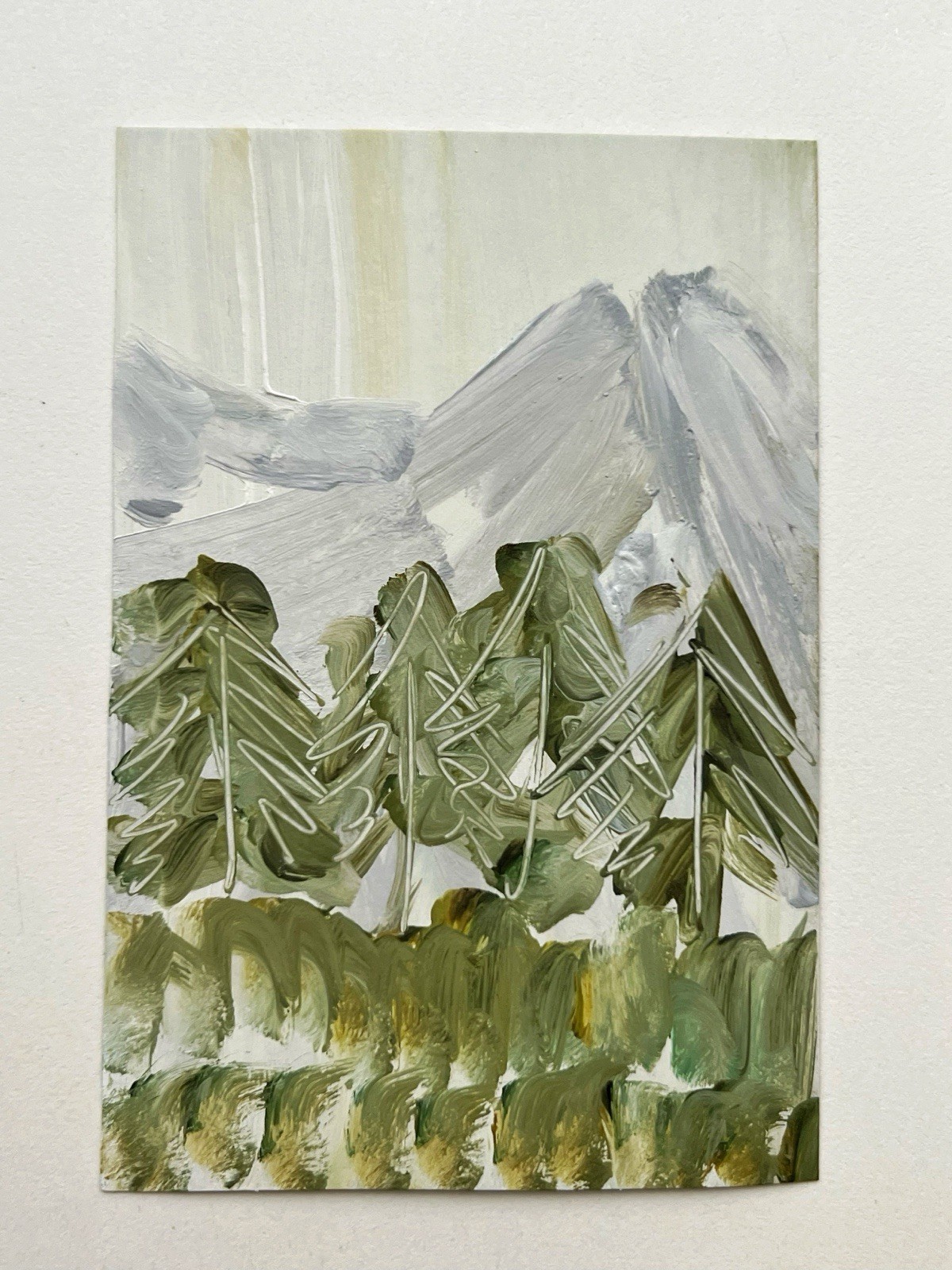 Countryside Landscape Swiss Alps Mountain Forest Landscape Switzerland Painting