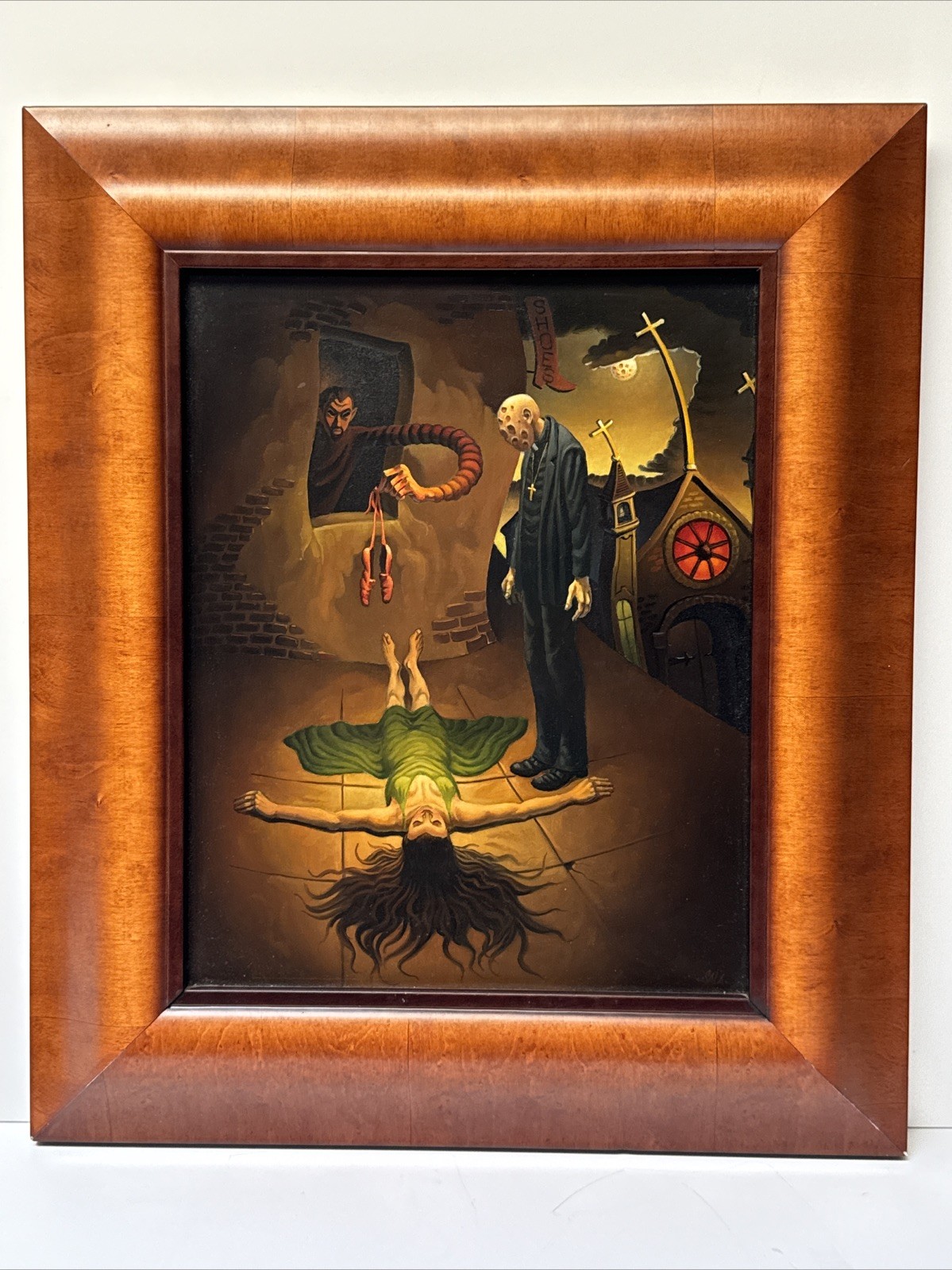 Surrealist Painting Surrealism William Sala Listed Modernist Urban Iconic Woman