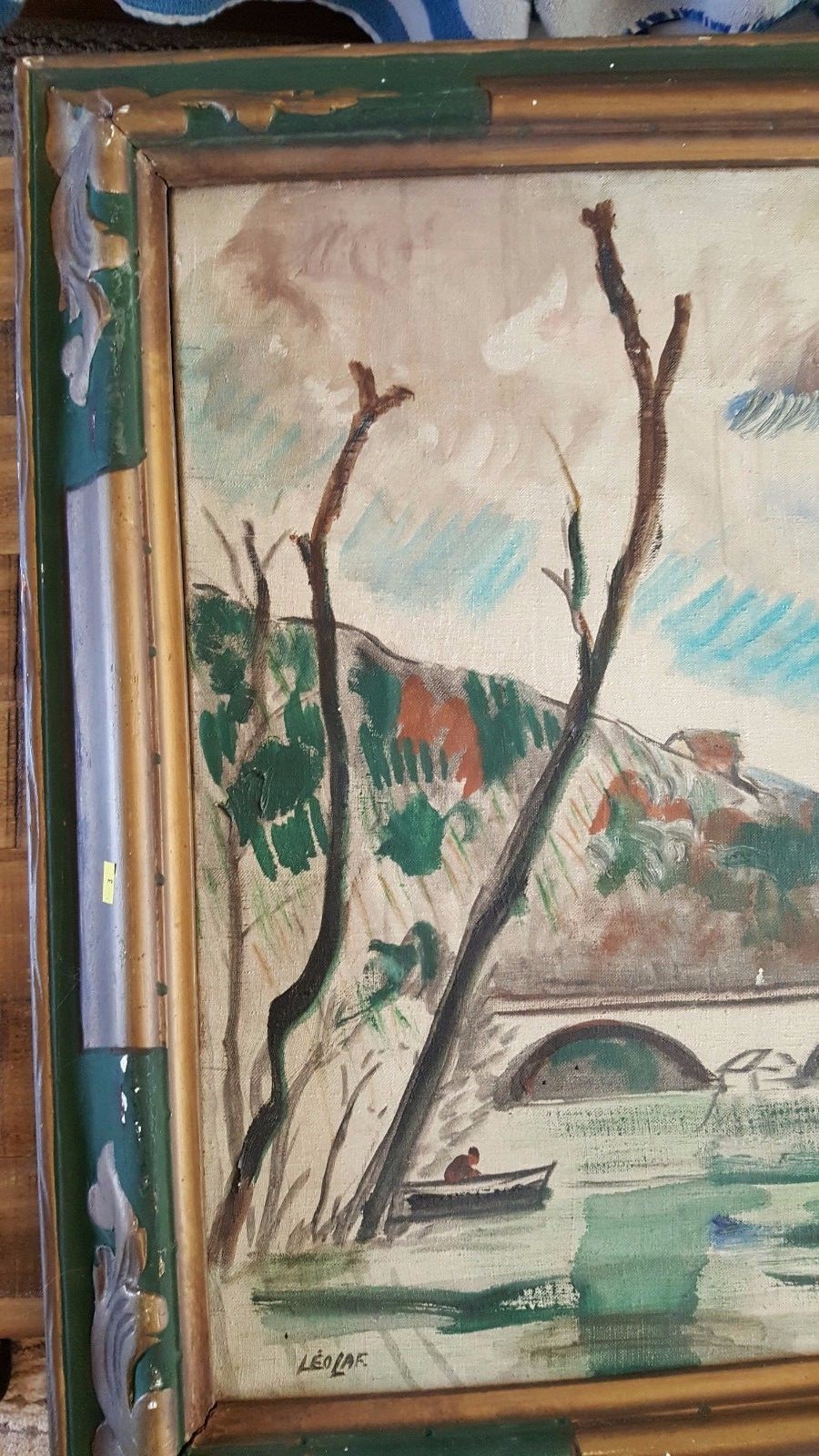 VERY NICE – Leon La Fourcade Oil On Canvas (29″ x 24″) – With Original Frame