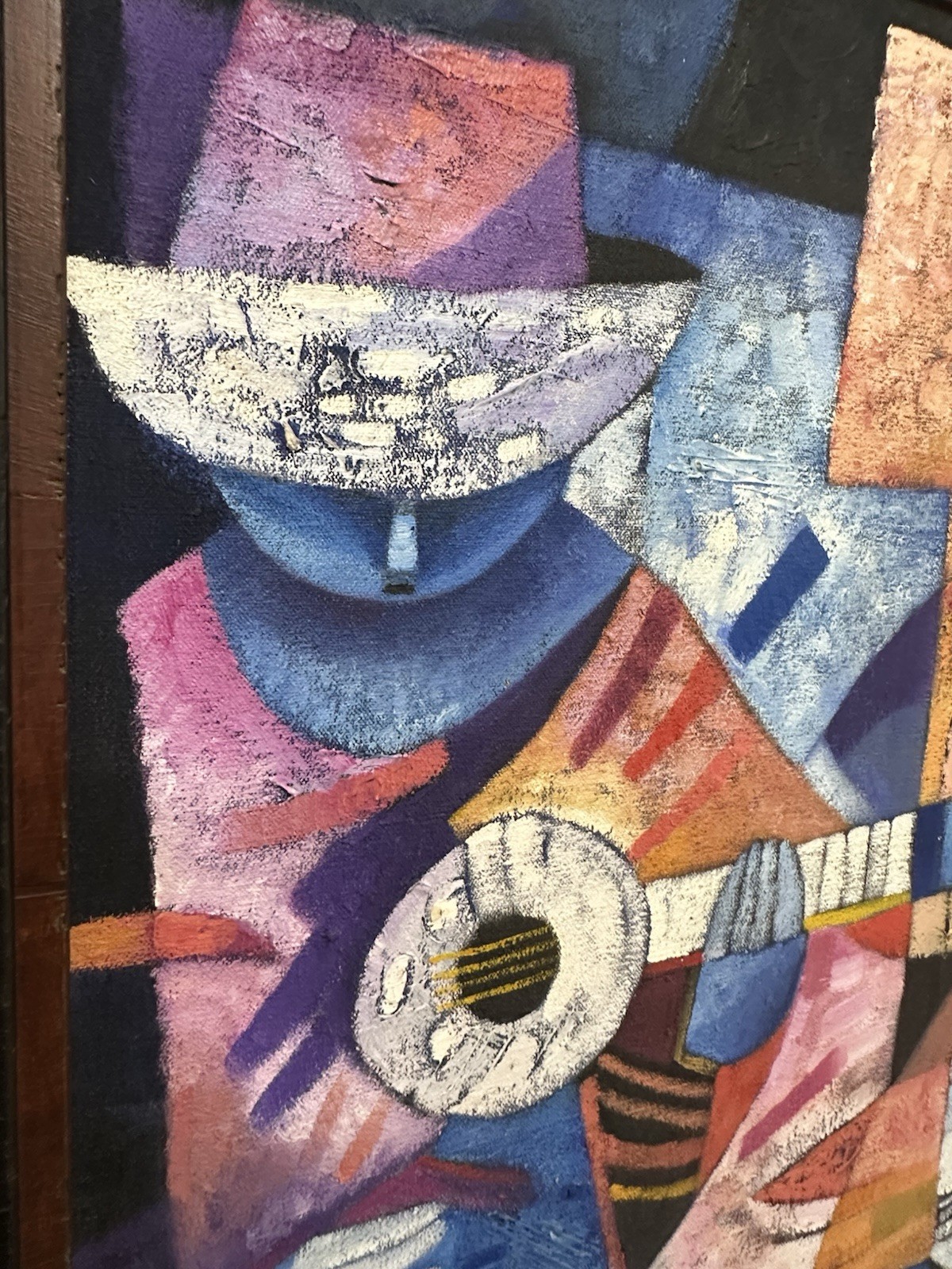 Juan C. Ñañake (Peru) – «Canto Latino» 1998 Original Oil on Canvas Painting