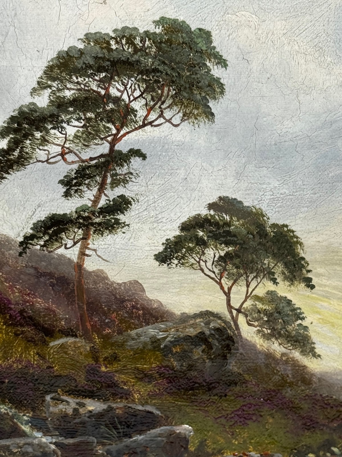 Painting ⛰️ Ben Lawers First Light Morning Mist Highland Cattle Beside Loch Tay