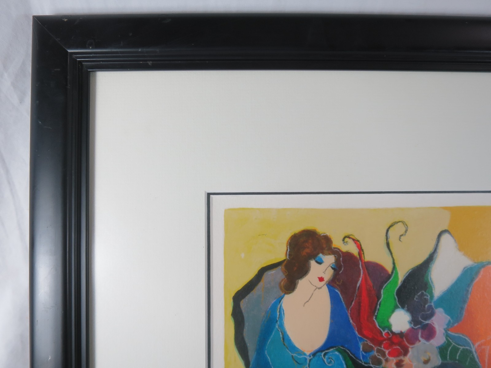 Itzchak Tarkay Signed Serigraph Two Ladies Women Seated Limited Ed 20″x22″ Frame