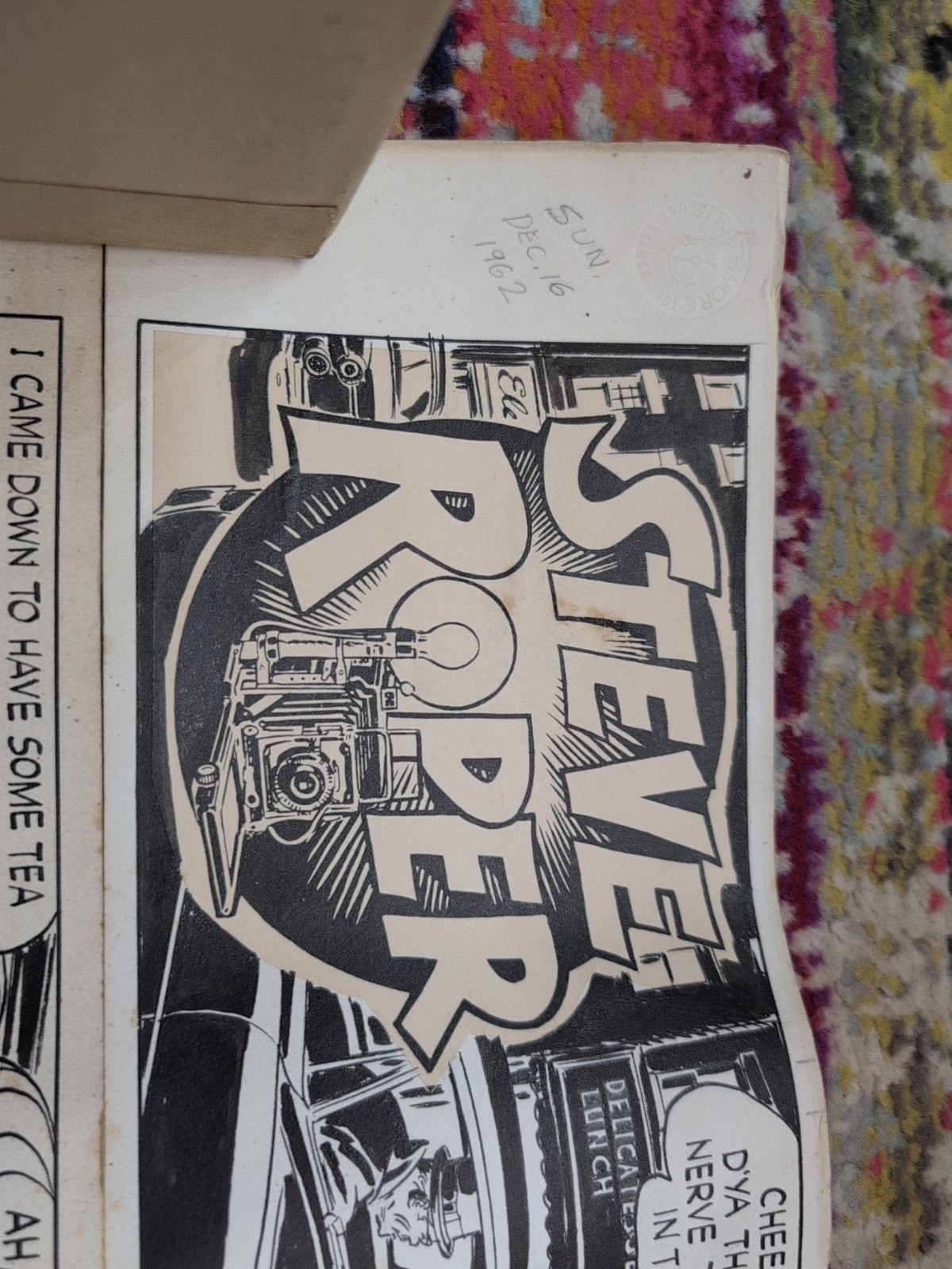 Original William Overgard STEVE ROPER & MIKE NOMAD Sunday Comics 12/16/1962