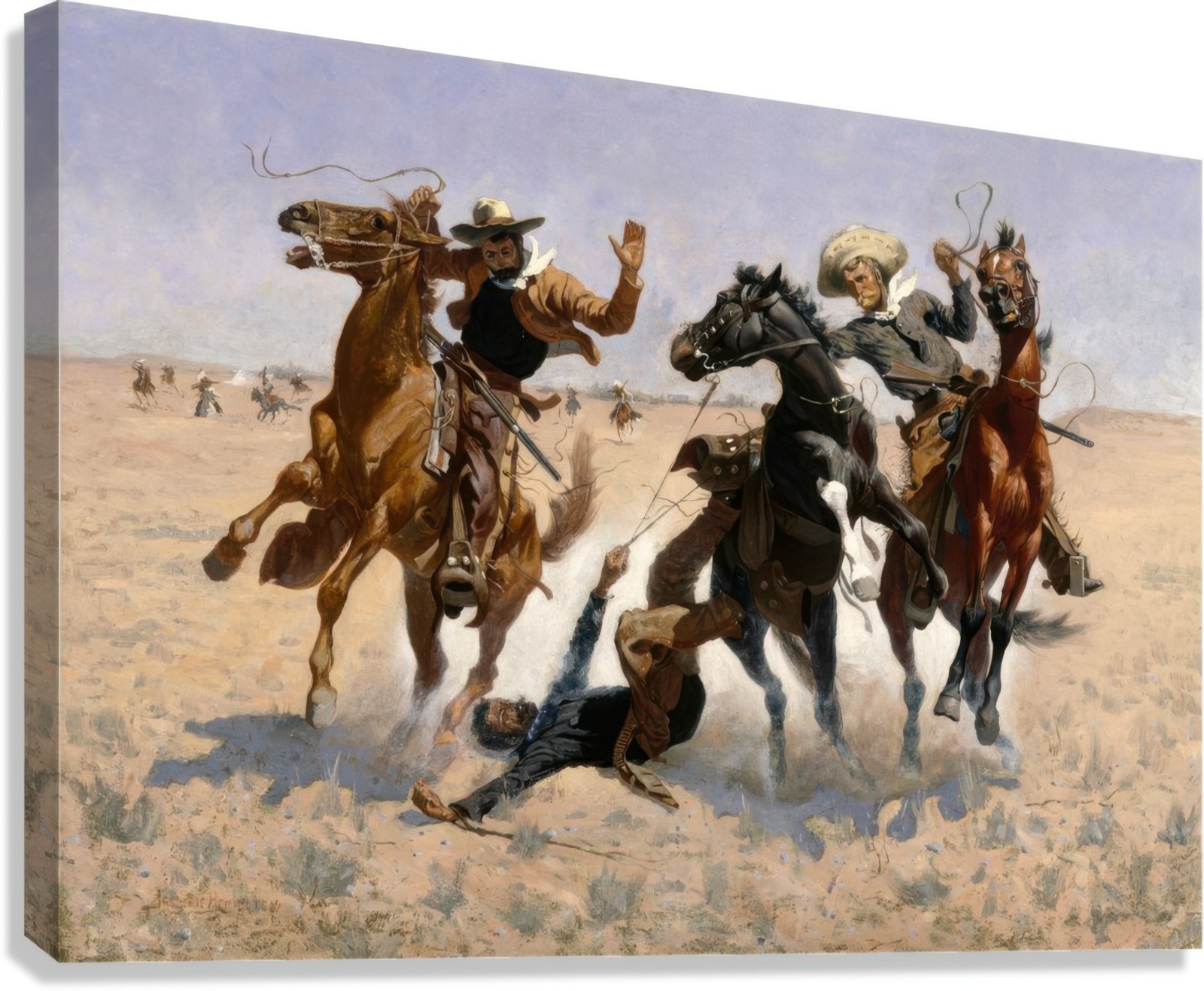 Frederic Remington Comrade Painting Reproduction – Giclee Canvas/Paper/Stretched