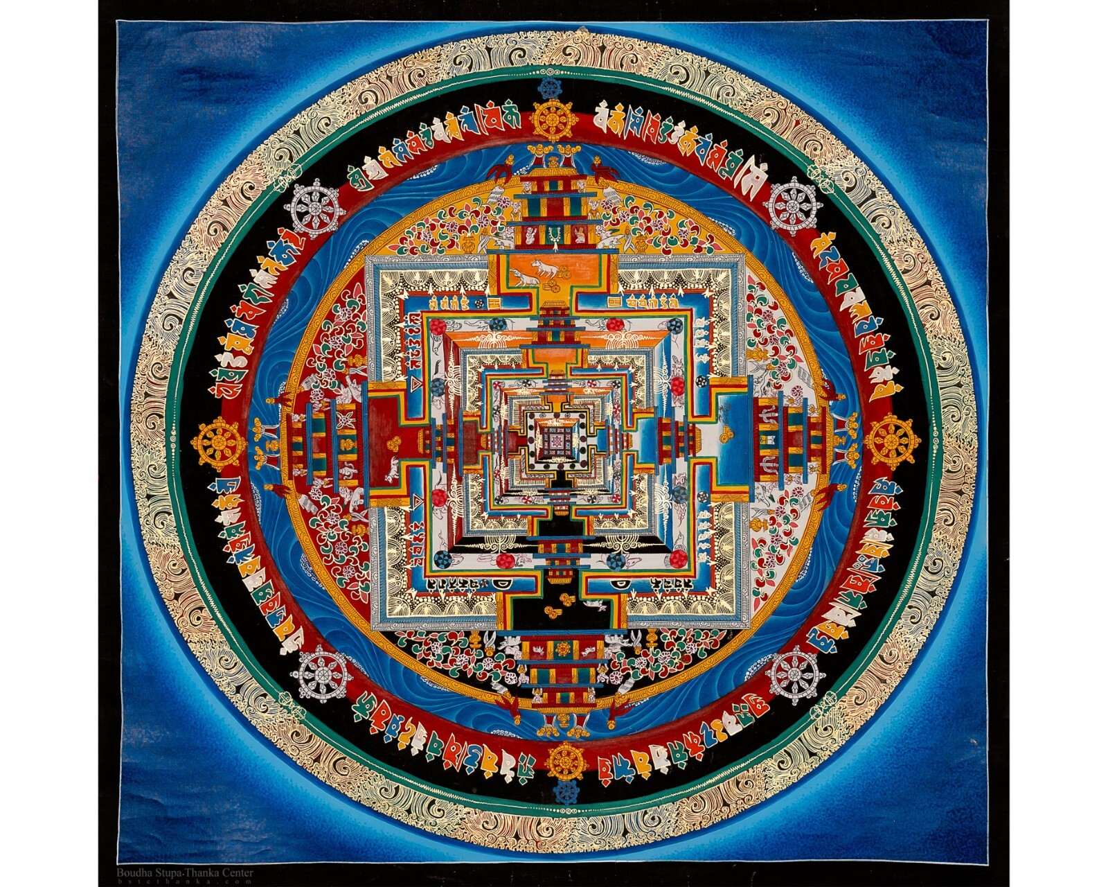 Rare Kalachakra Mandala: Sacred Art for Mindfulness & Focus | Hand-Made -A87907