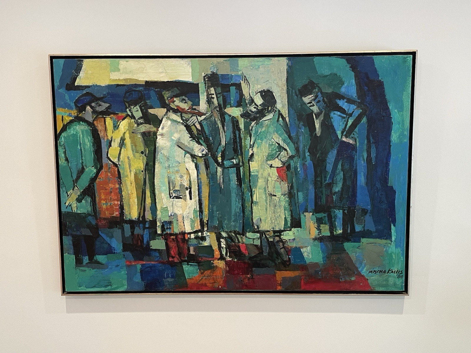 ORIGINAL PAINTING MISCHA KALLIS IMPRESSIONIST OIL ON CANVAS MID CENTURY MODERN