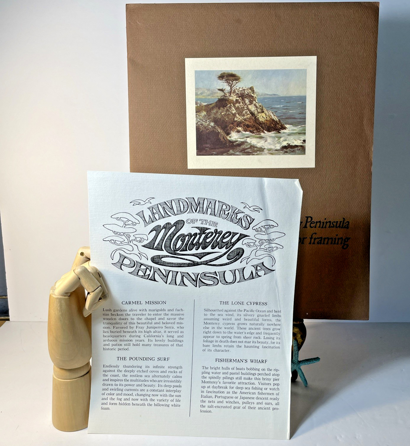 1969 Don Davey Set of 4-Pacific Coast Monterey Seascapes Portfolio Calif. Carmel