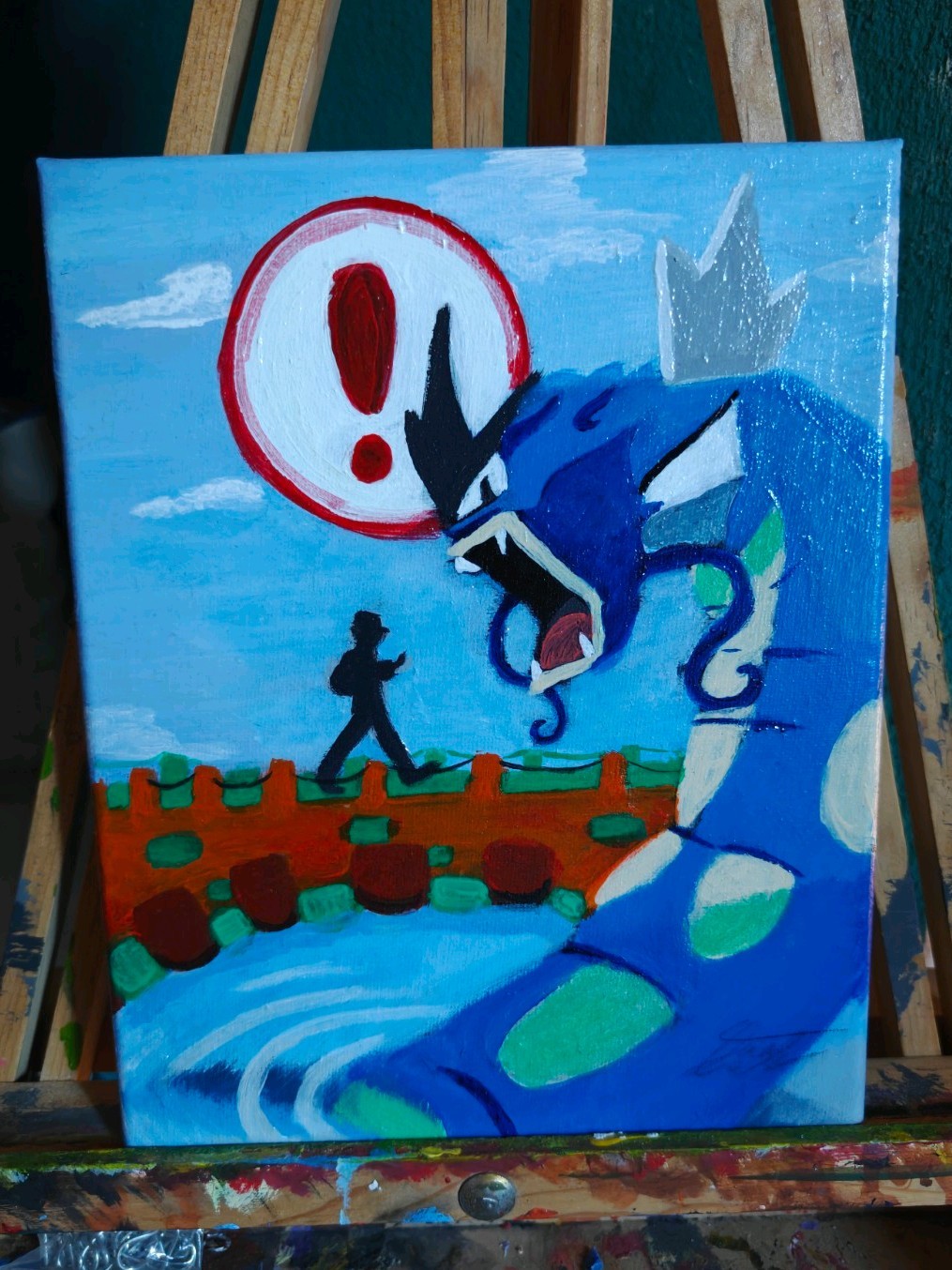Pokémon Gyarados Canvas Paint