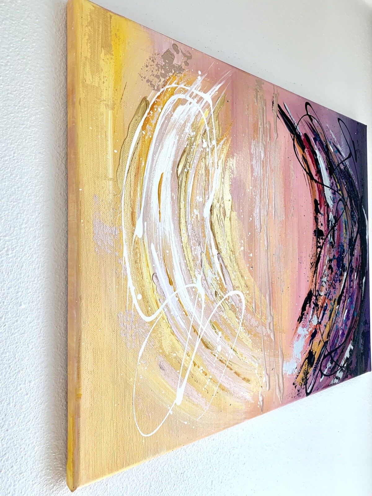 Original Modern art Abstract Acrylic Painting on stretched canvas ~ 16×20”