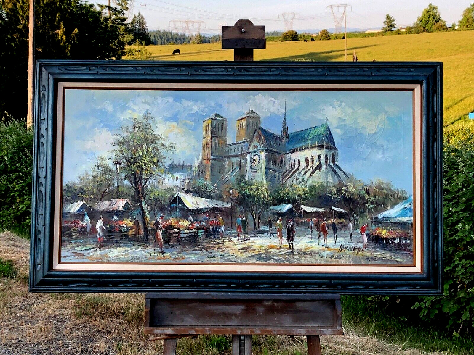 Caroline C Burnett (1877-1950), Original Impressionistic Oil Painting. Signed