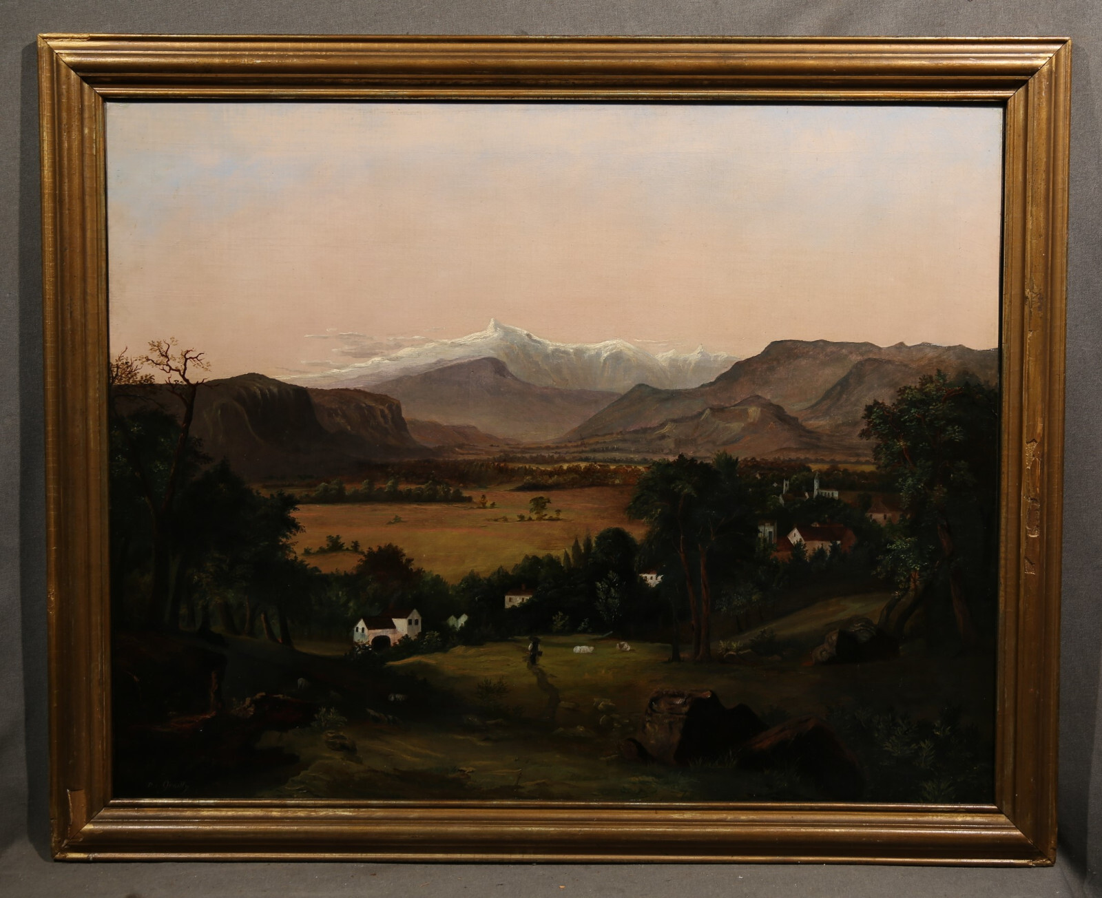 European 19th Century Landscape Country Side Farm Land