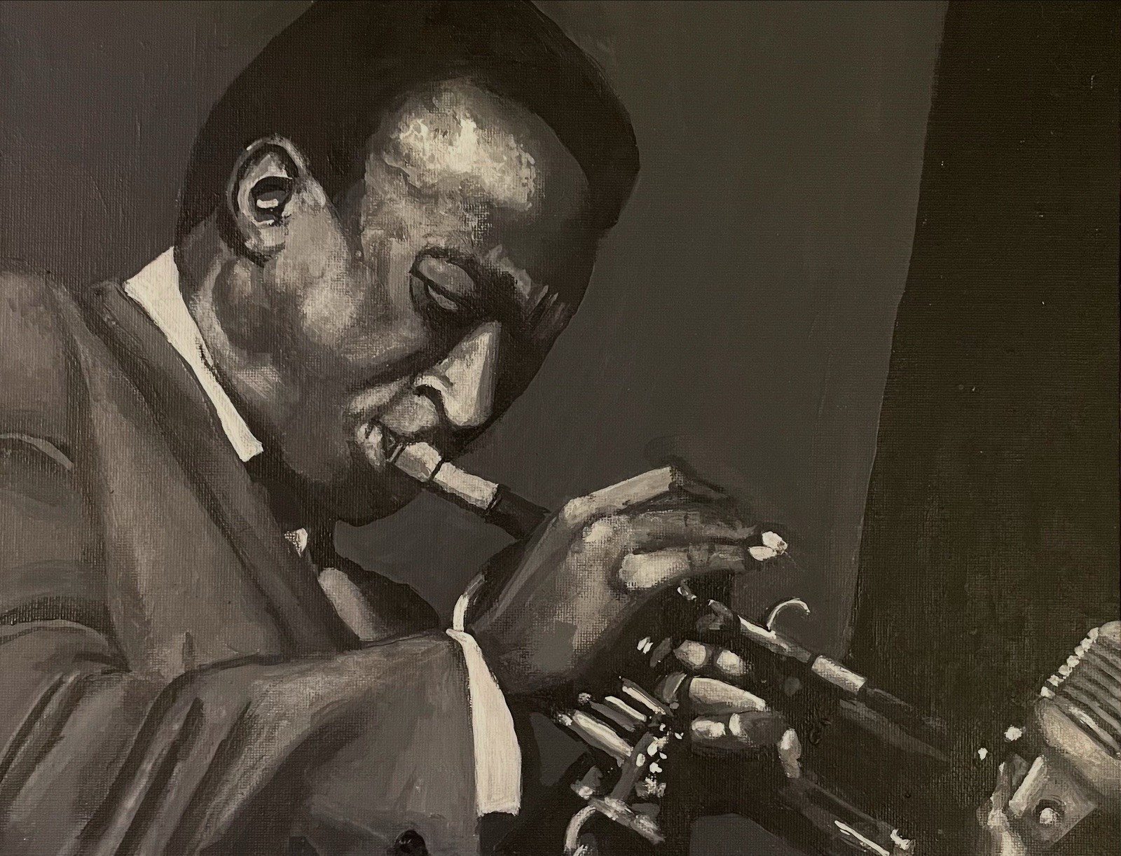 11×14” Miles Davis Acrylic Pop Art Painting
