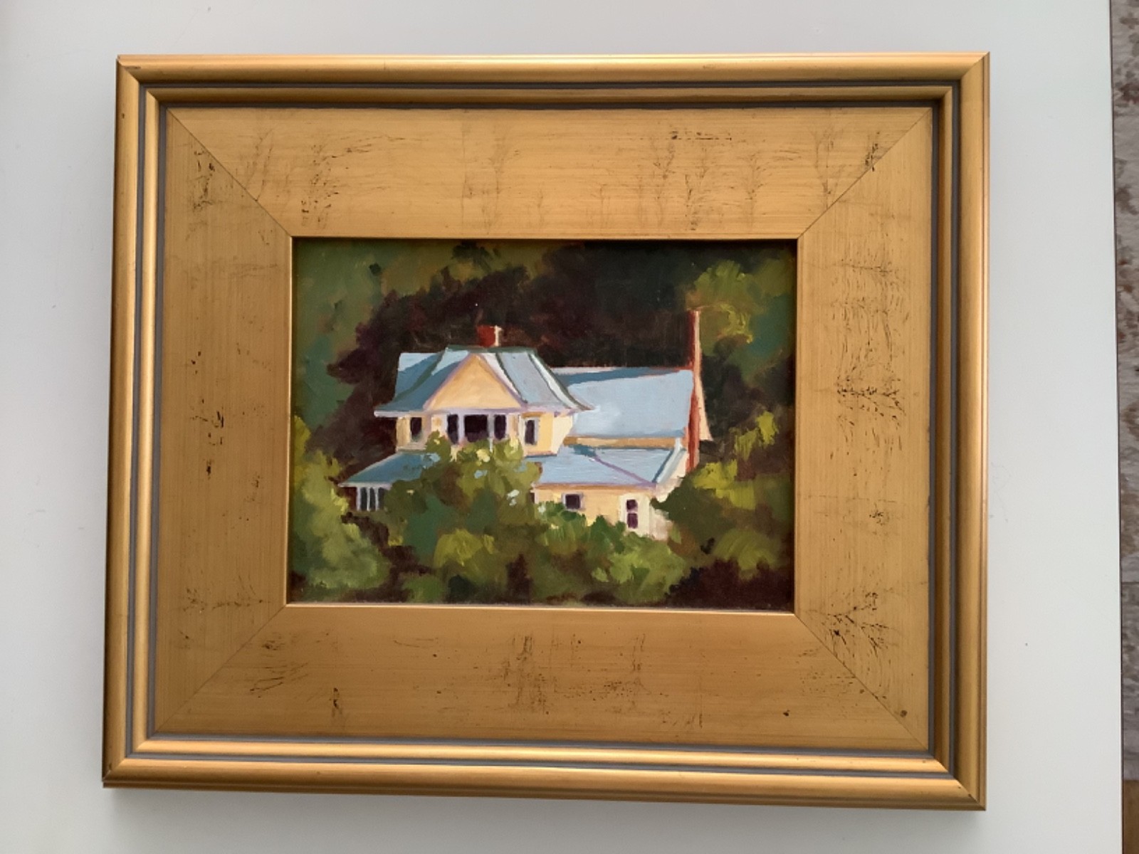 Original Oil Painting Landscape 11.25”x13.25” by Wisconsin artist Louise Kubista