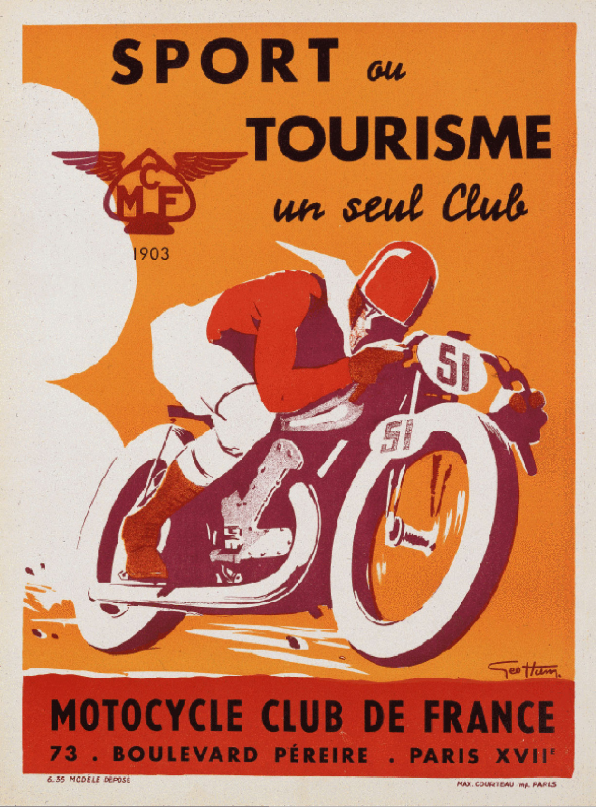 A1 Print -poster for your frame motor bike racing vintage cafe racers