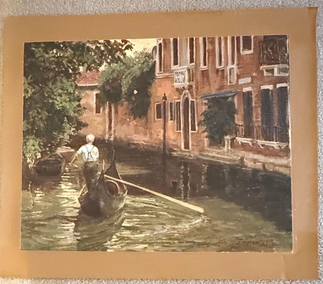 AUTHENTIC ARTAGRAPH OIL PAINTING «VENICE «BY MICHAEL DESATNICK,SIGNED 220/1000