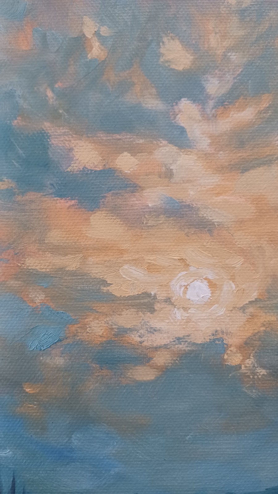 Ocean Boat Sunset ORIGINAL Oil Painting Modern Art Impressionism 11″x14″