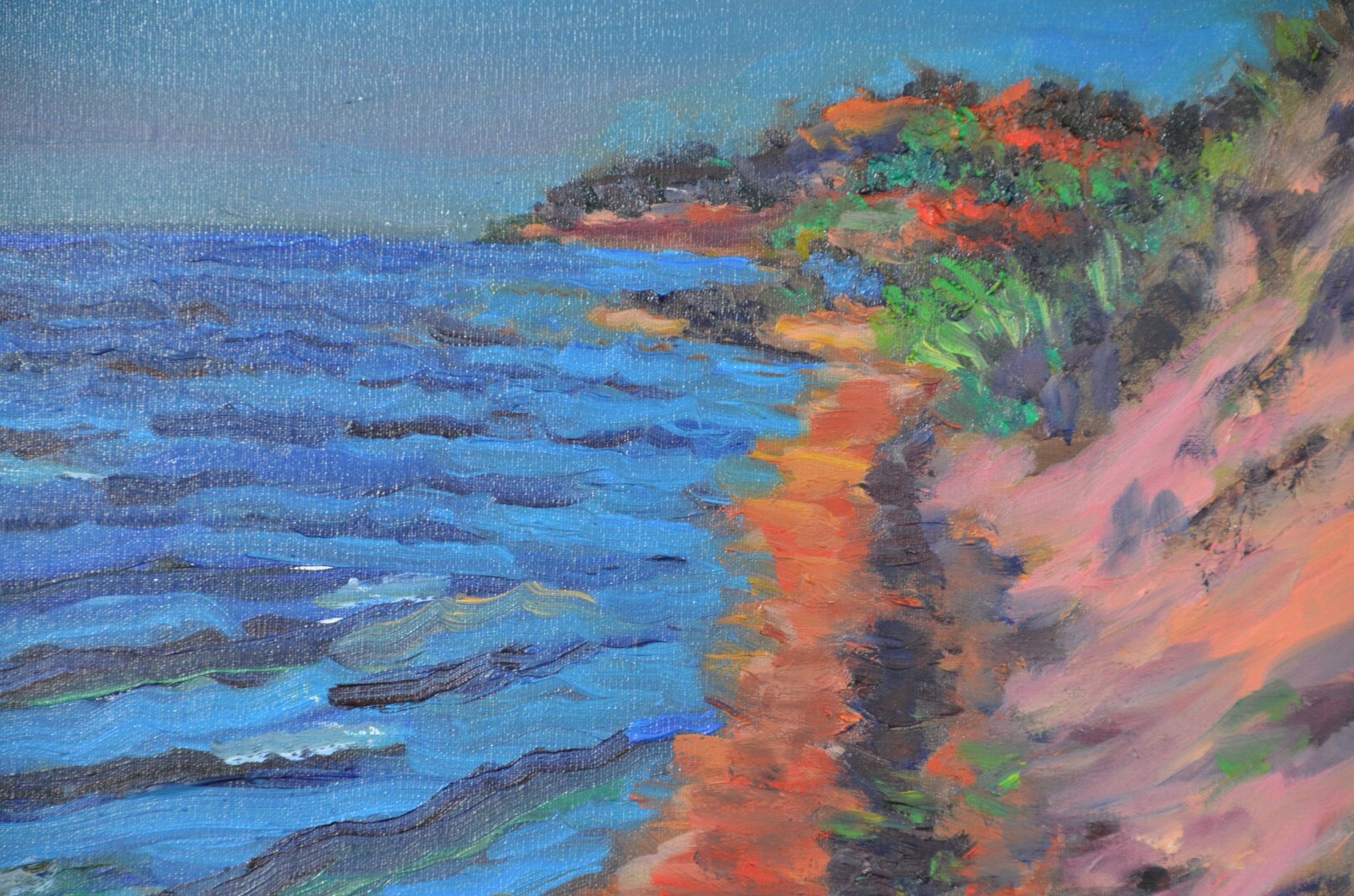 Beth Riso Original Fine Art Oil Painting – Duck Harbor – Wellfleet, Cape Cod, MA