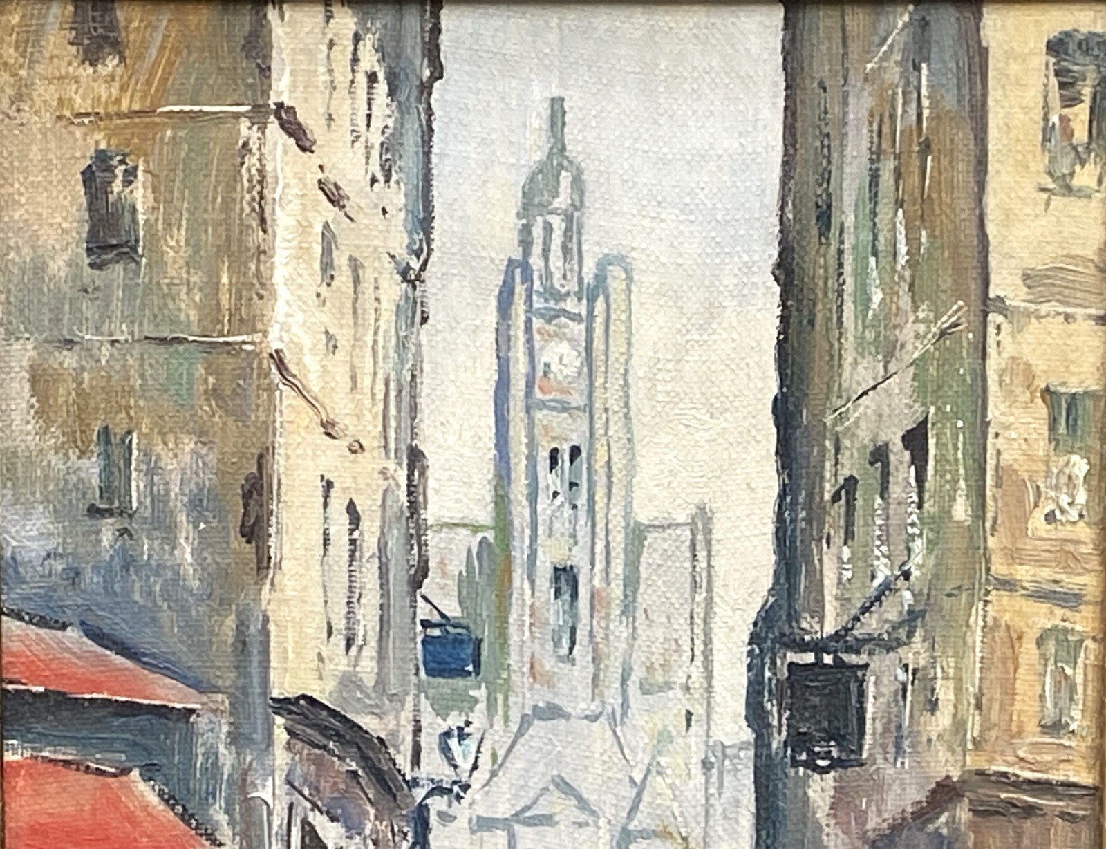 M. Janpol (French, 20th C), Mid-20th Cent. Original O/C «View Of Paris», Signed!