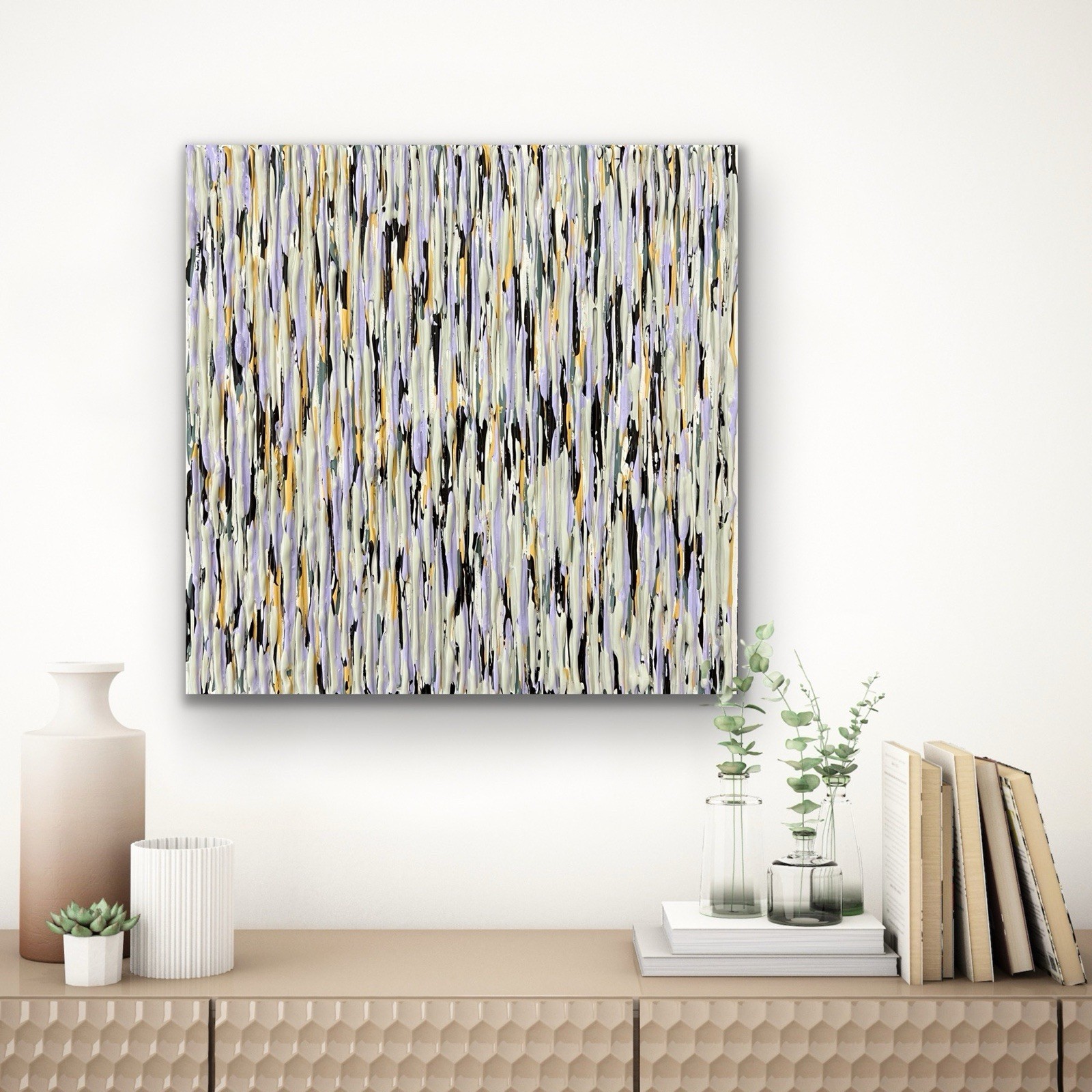 Small Abstract 3D Textured Wall Art Modern Original Painting Artwork