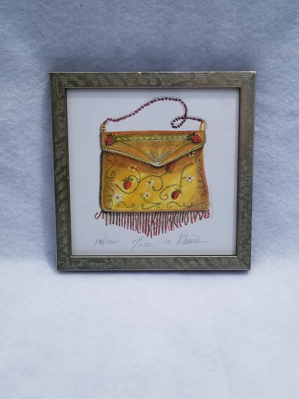 Kolene E Spicher – Nantucket – Limited Edition Watercolor Print – Purse #09