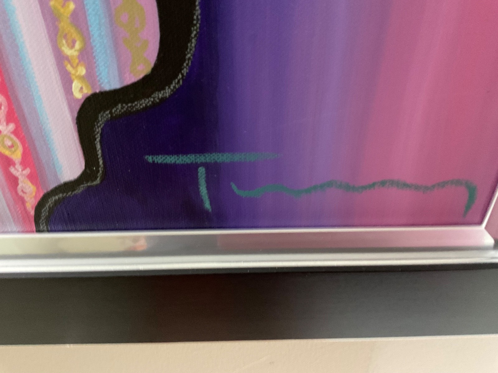 ITZCHAK TARKAY ACRYLIC ON CANVAS ORIGINAL OOAK 45 in x45in HUGE COA. PARK WEST