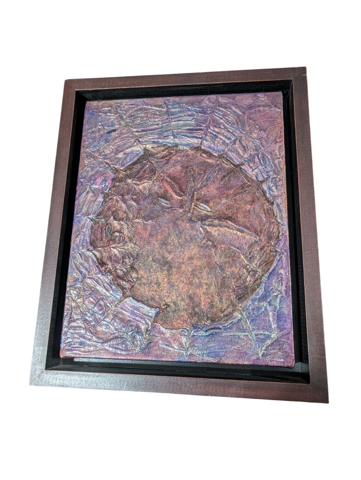 Kathy Skerritt Original Signed Art 2003 Acrylic on Canvas Framed 13.5×16.5 in
