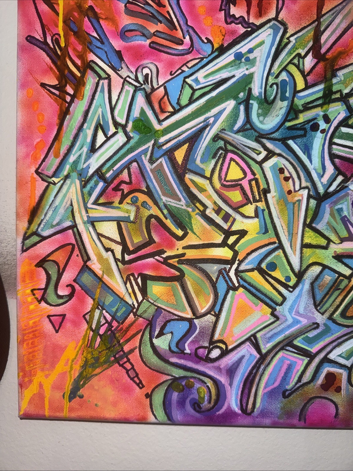 graffiti art original canvas WILDSTYLE BURNER 1/1 TOPIK NYC