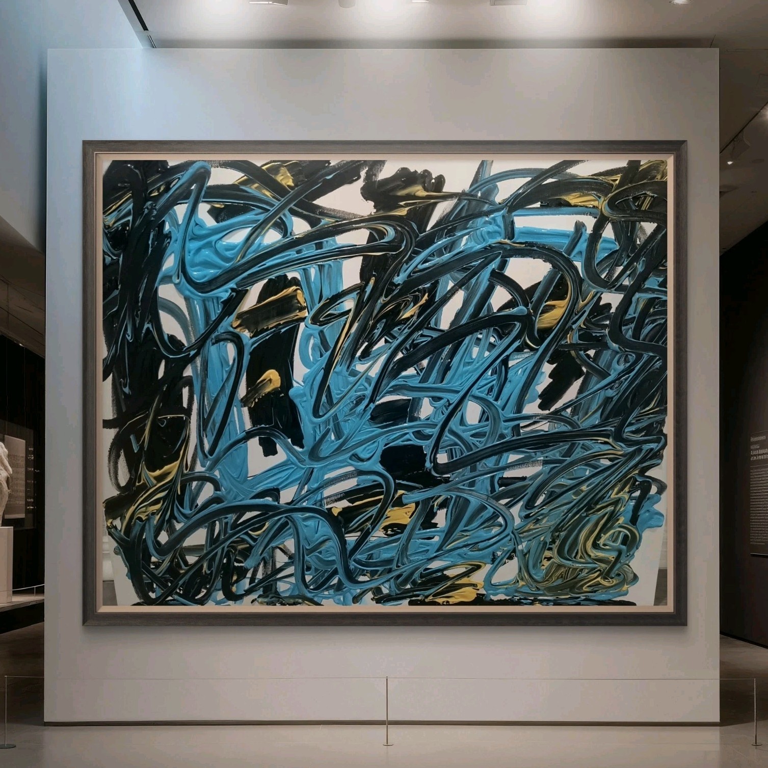 Trey Coppland, «Time» Abstract Acrylic Painting, Large, 2026 Signed 24+30 inch
