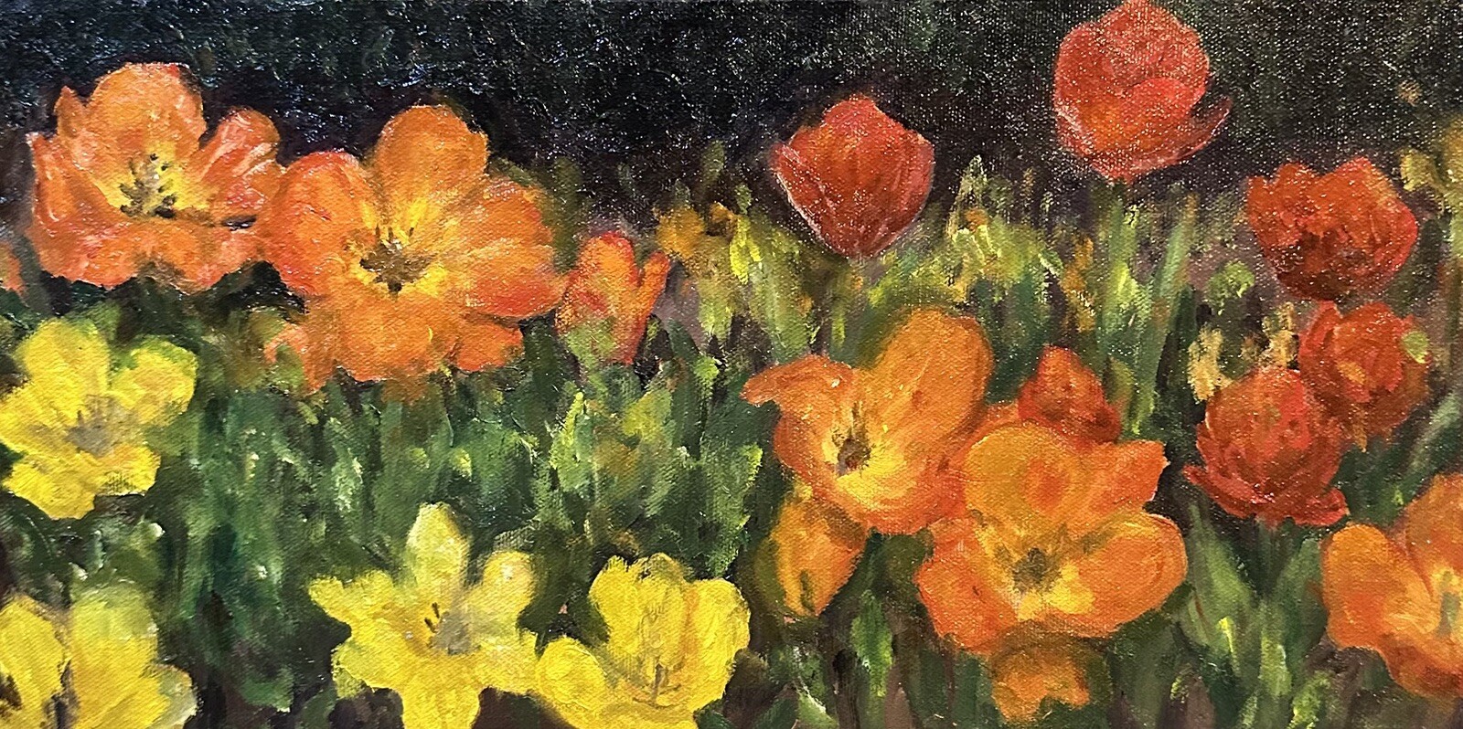 Spring Flowers Original Oil Painting