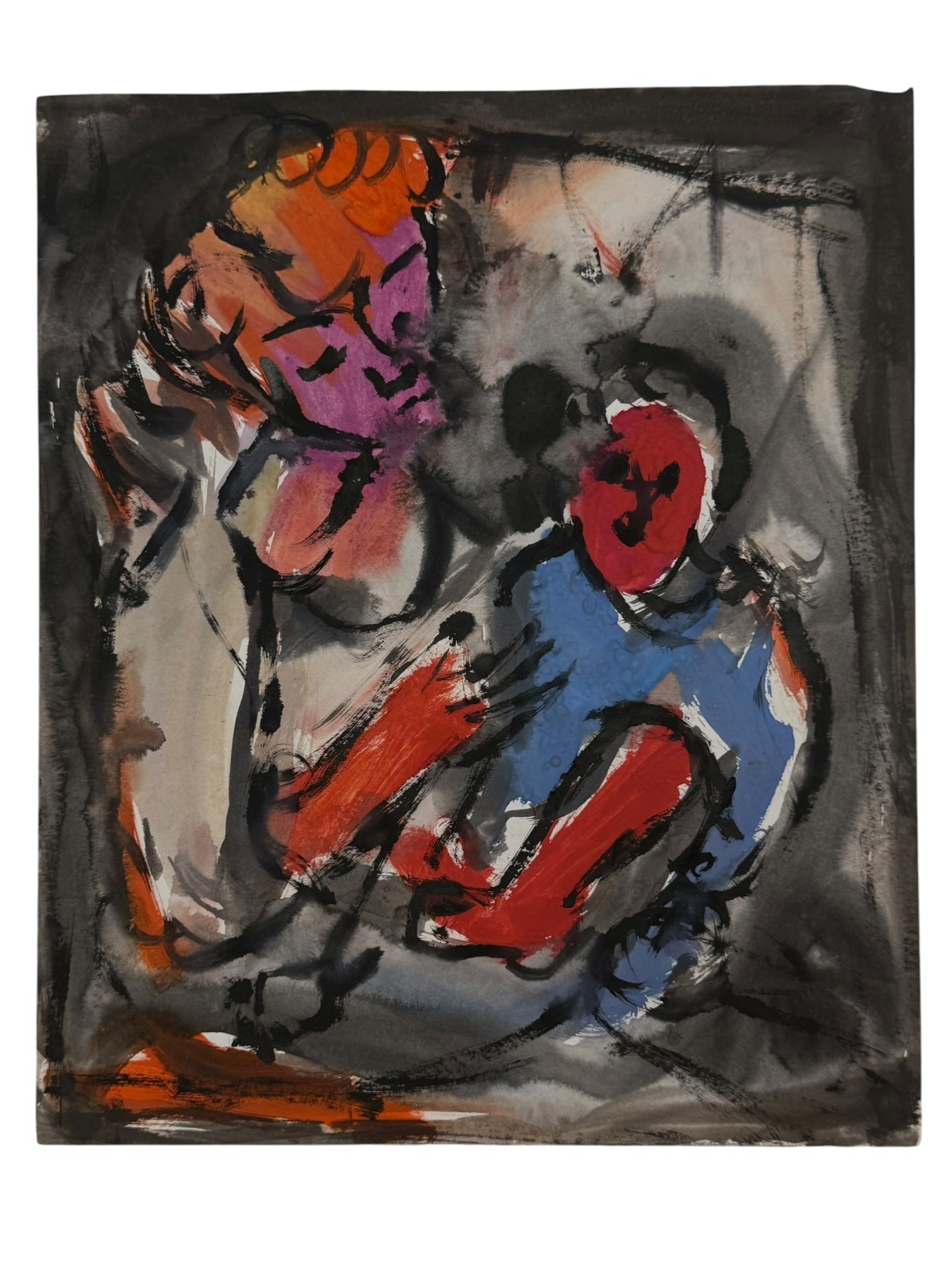 Rolph Scarlett (1889-1984) Gouache on Paper Abstract Modernist Painting