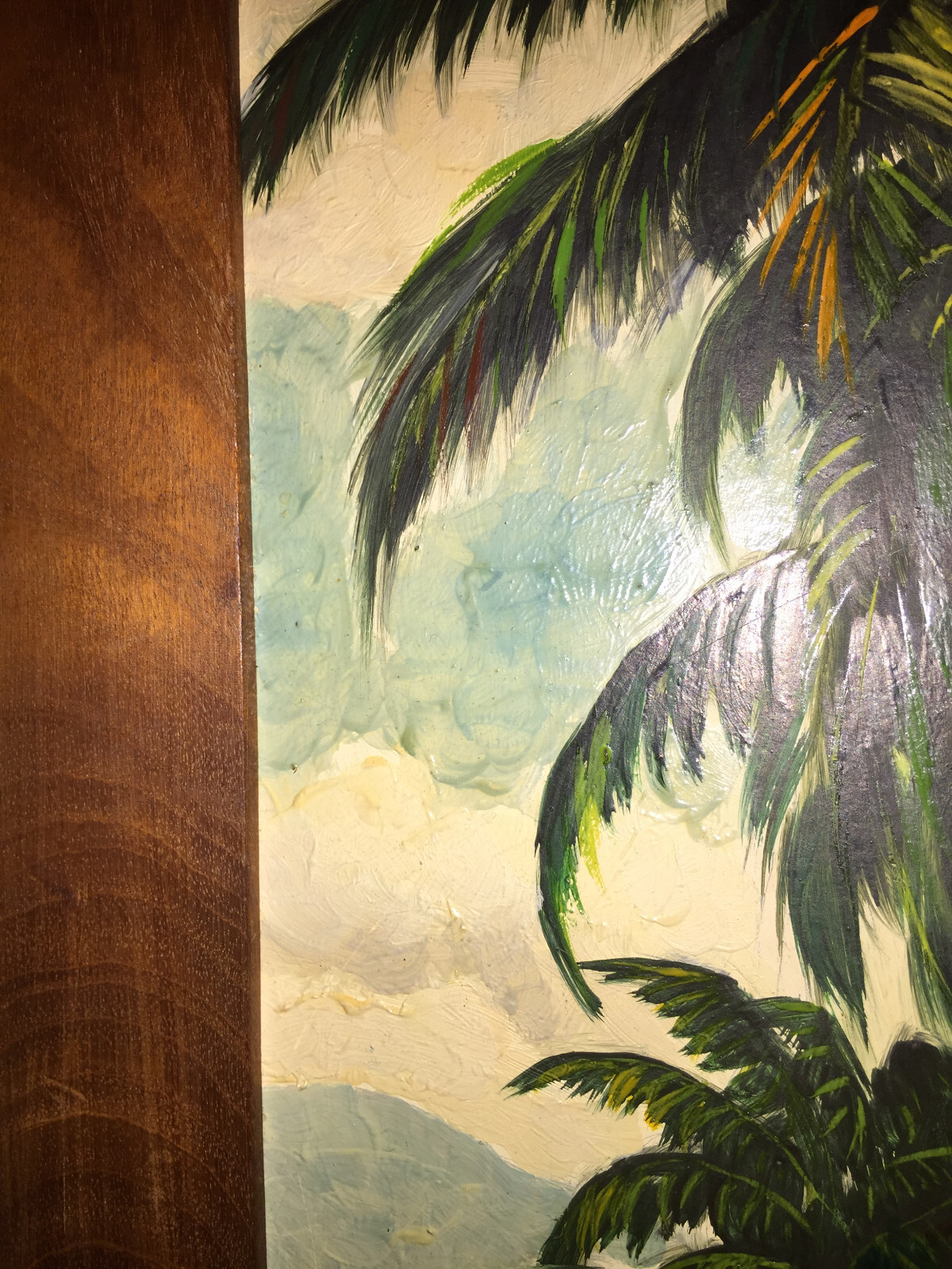 Lloyd Van Pitterson – RARE Vintage Original Oil Board Popular Jamaican Artist