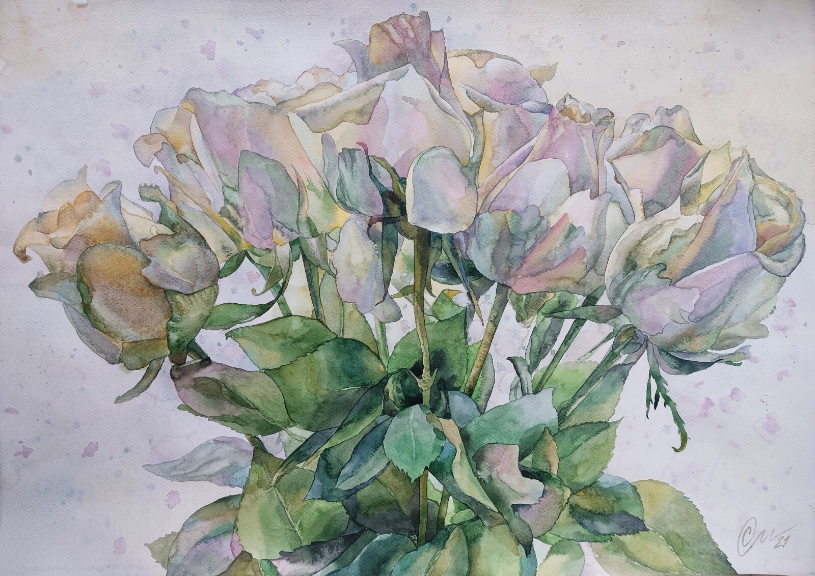 White roses
