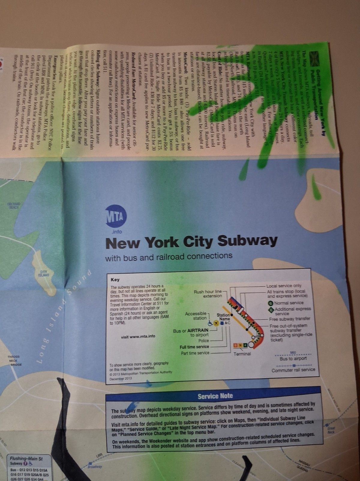 Original New york Subway Graffiti Map Art – 23 x 34 Inches – MAKE$