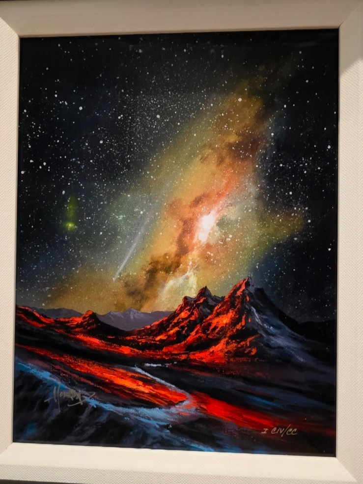 NEW ASHTON HOWARD «Mountain Study 6» on Dye-Sublimation on Aluminum Signed-COA