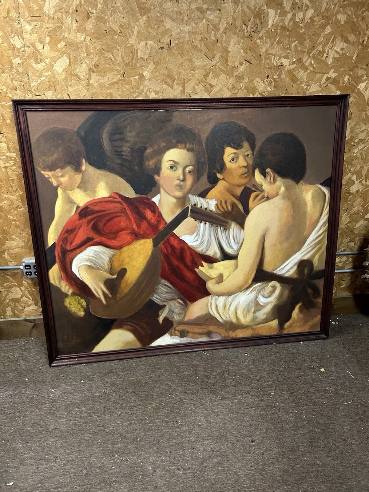 Elegant Painting Original On Canvas 63”x52” By Johan Falkman