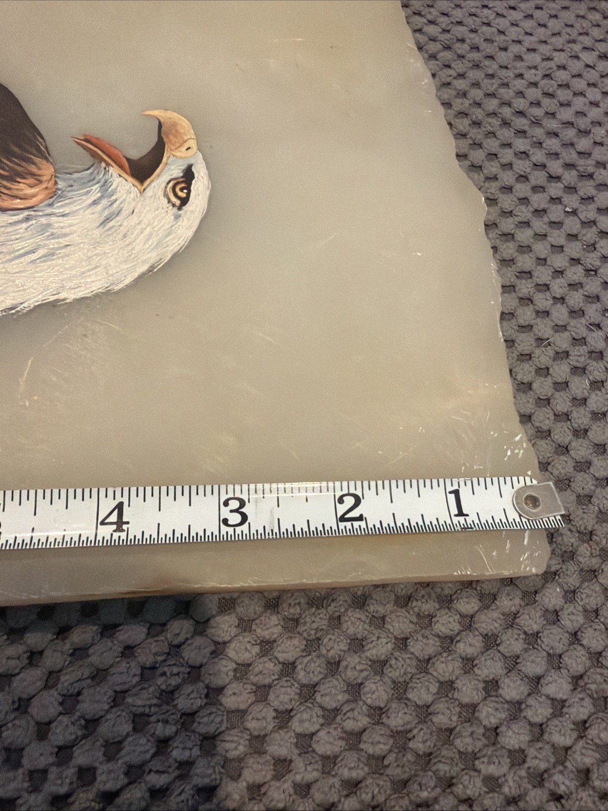 Eagle Hand Painted On Stone Slab