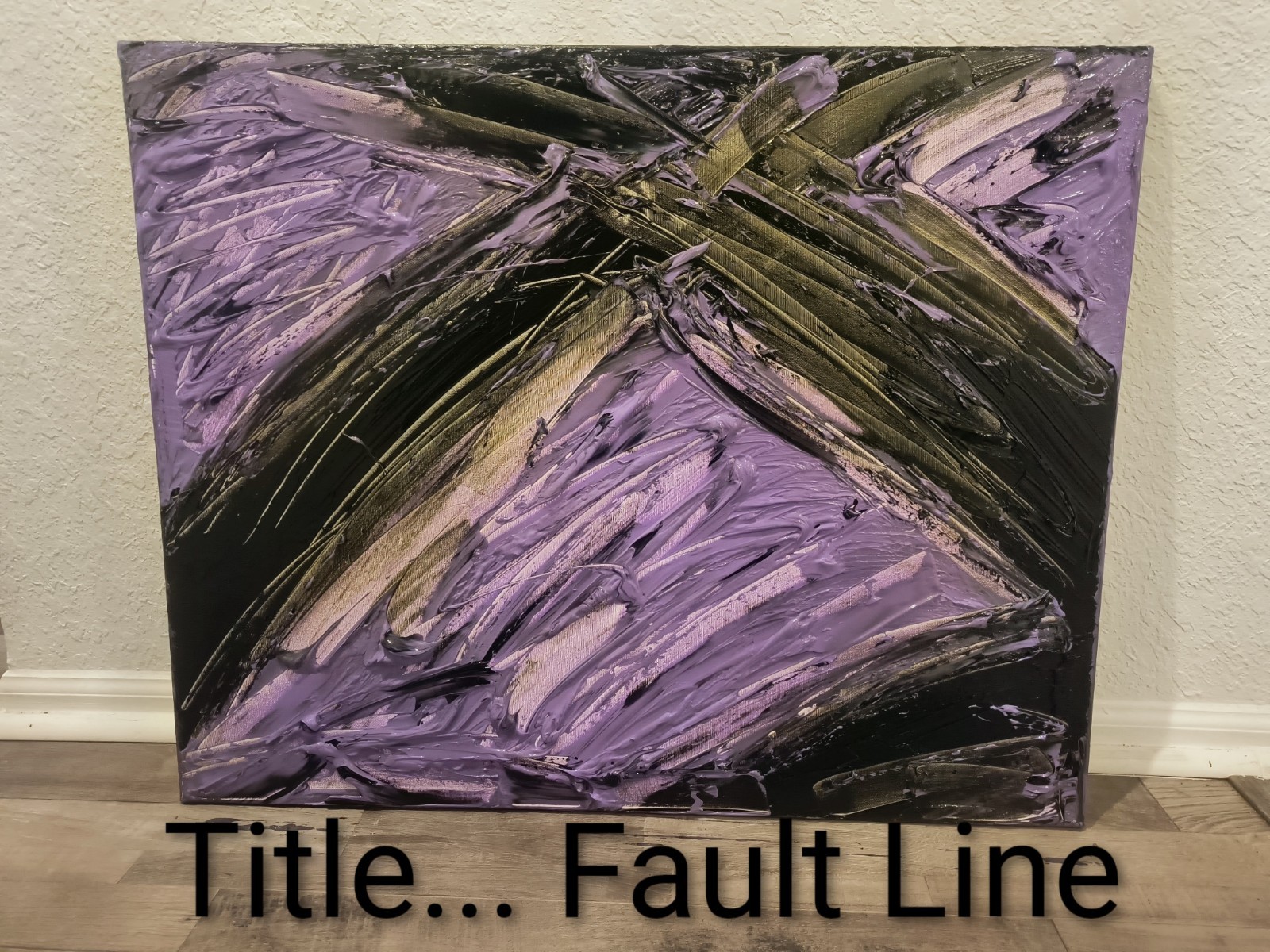 Trey Coppland, Fault Line Abstract Acrylic Painting, Medium, Original, Signed