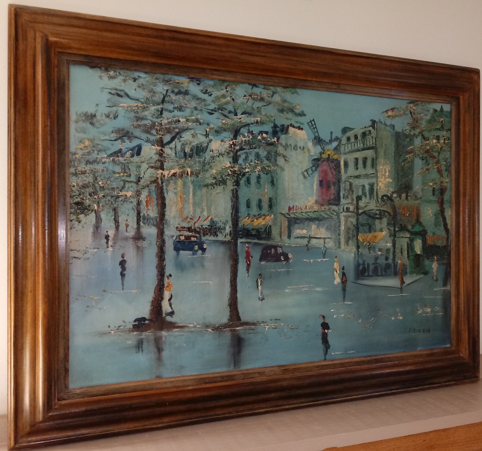 Original Oil_on_Canvas Impasto,36×24(unframed)in Painting by Eric Rob circa 1940