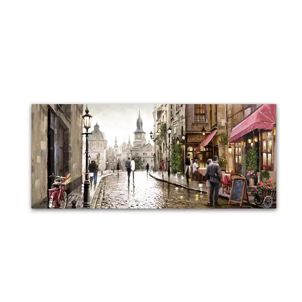 20 In. X 47 In. «Caf Milano» by the Macneil Studio Printed Canvas Wall Art