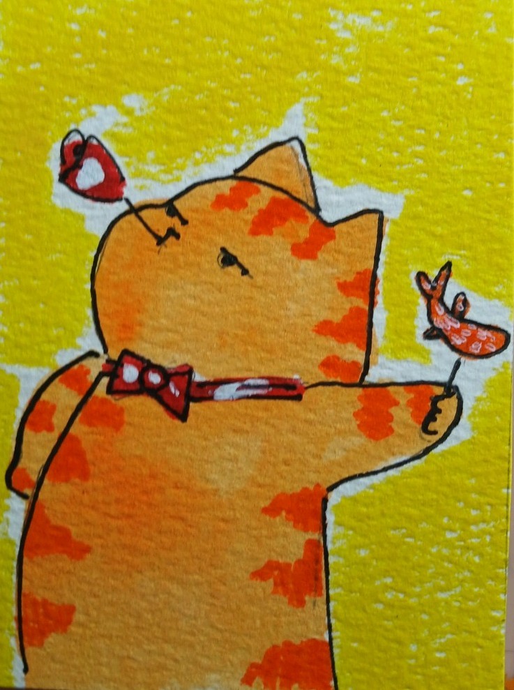 Aceo Mixed Media Art Card