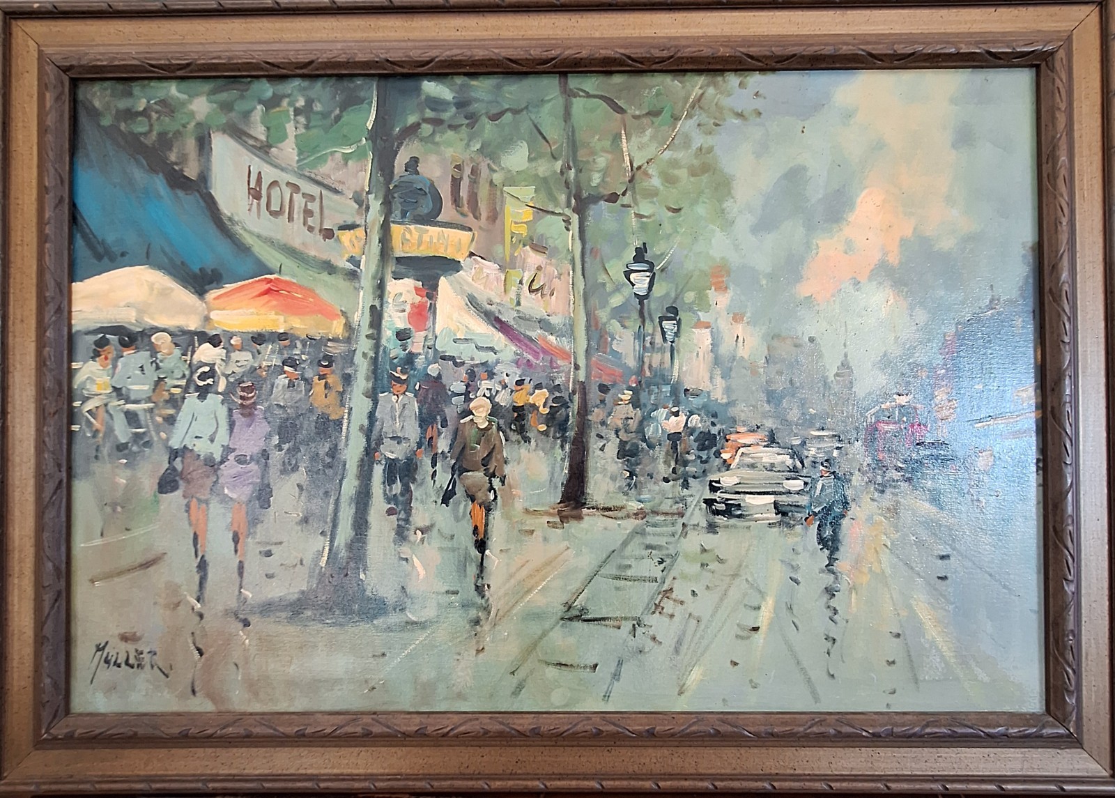 Vintage 1960s Paris Street Scene – Muller