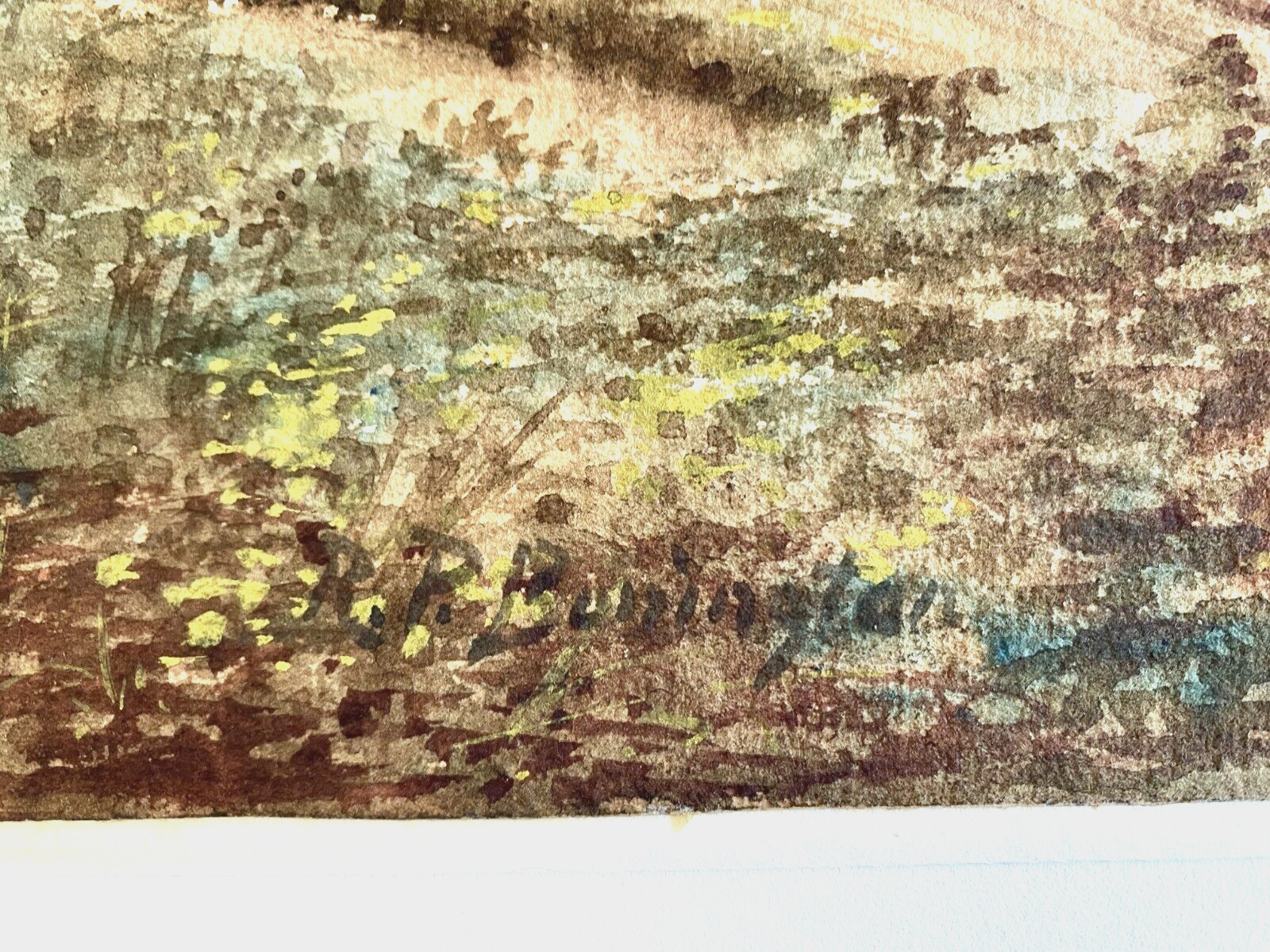 RP BONINGTON Signed Original Early 19th C Watercolor Gouache St Peter’s Church