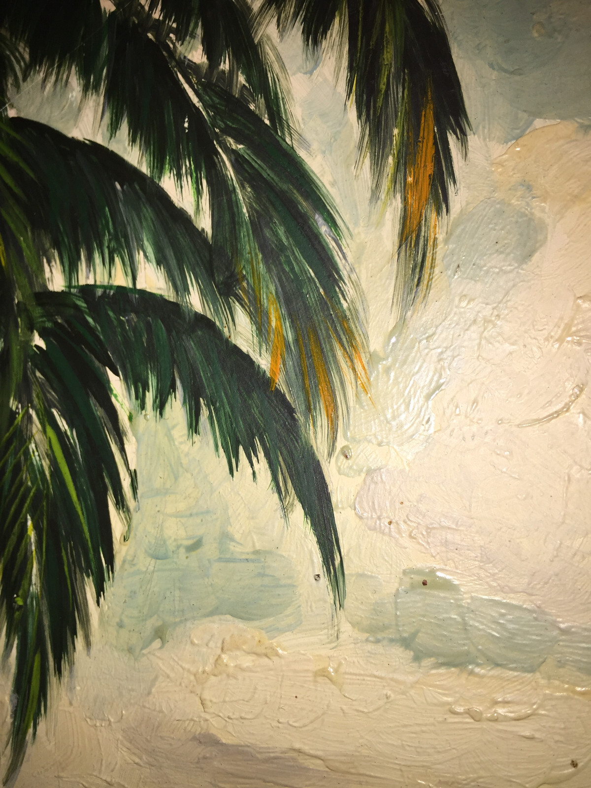 Lloyd Van Pitterson – RARE Vintage Original Oil Board Popular Jamaican Artist