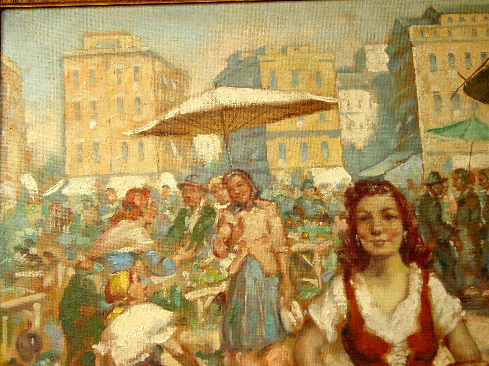 LISTED HUNGARIAN ARTIST ARISZTID SZENDY 1903-1972 FINE ORIGINAL OIL PAINTING