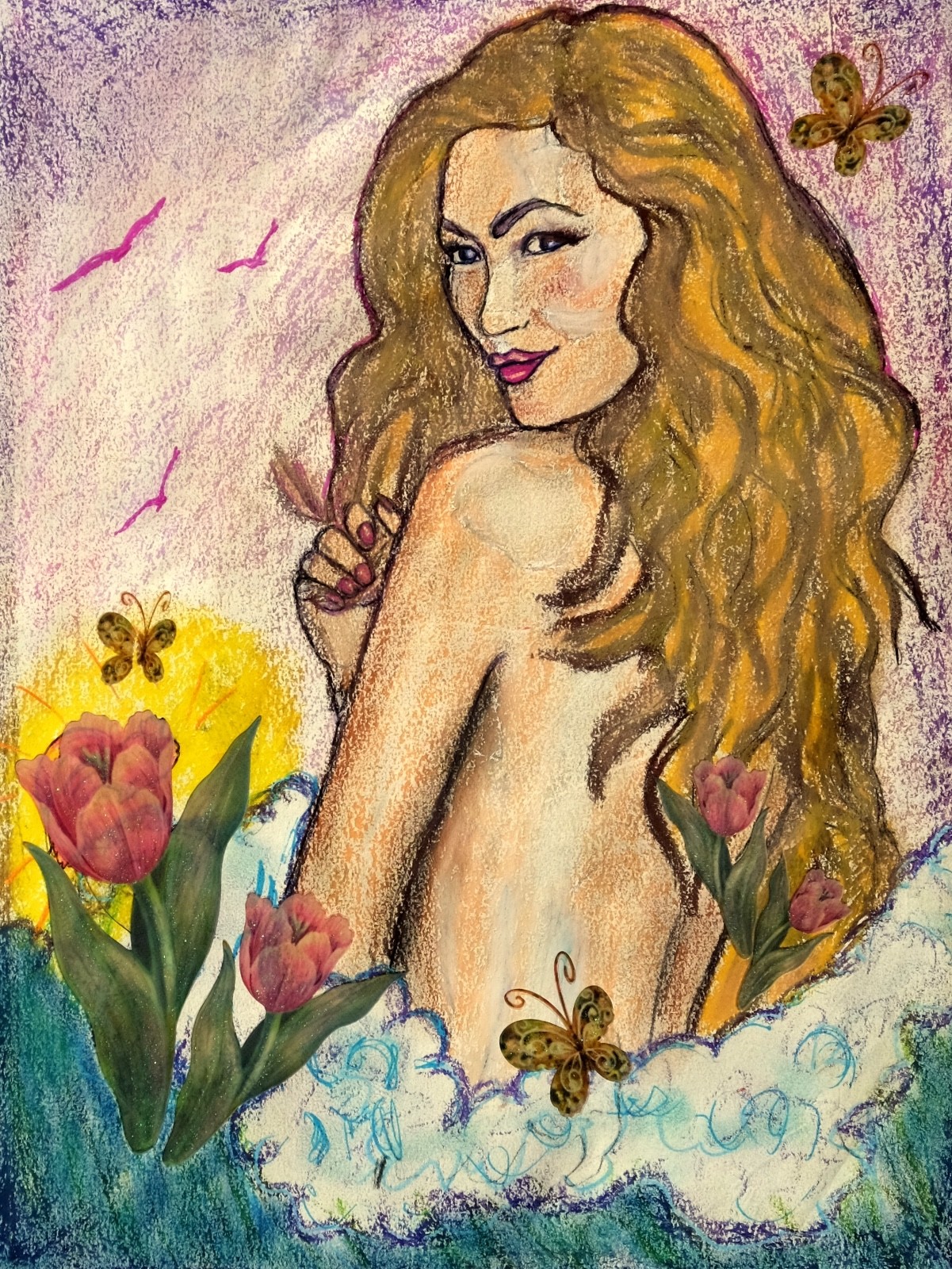 Art, Painting, «Dream 4″ – giclee on canvas 18″x 22» by Yelena Berzon