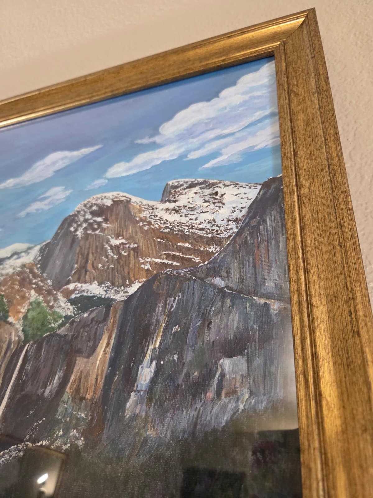 Original Yosemite National Park Tunnel View Canvas Panel Framed 20X24in On Sale