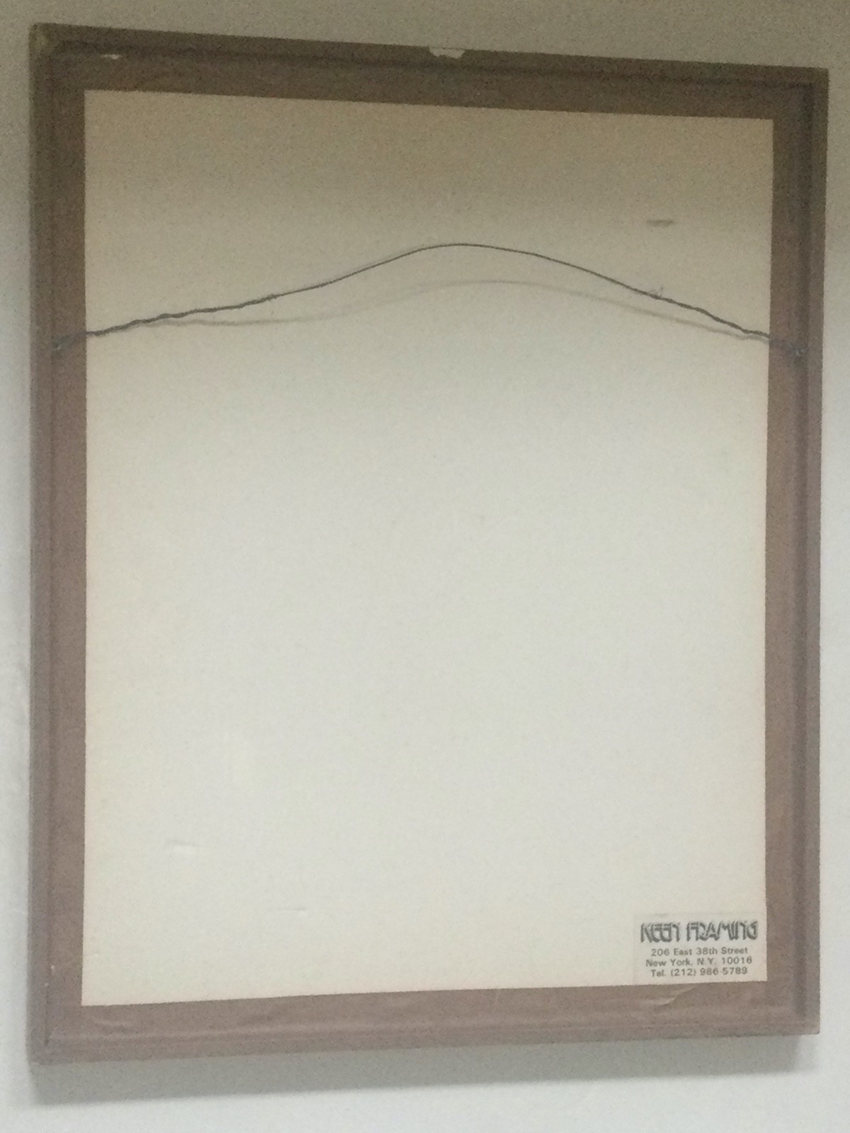 Signed & Dated 1978 «View From Window» New York City Rooftops Original Painting