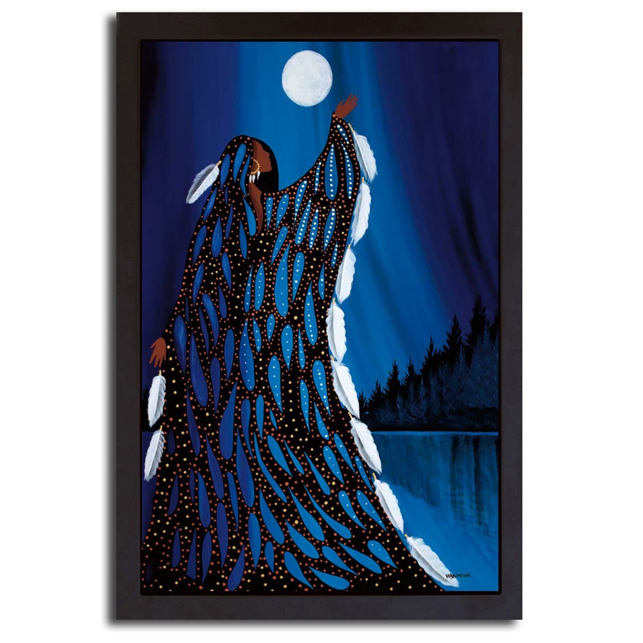Black Floater-Framed Standing Tall by Albert Canvas Giclee Art (26 in x 18 in)